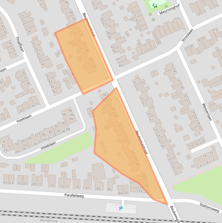 Kaart van postcodegebied 9601BP.