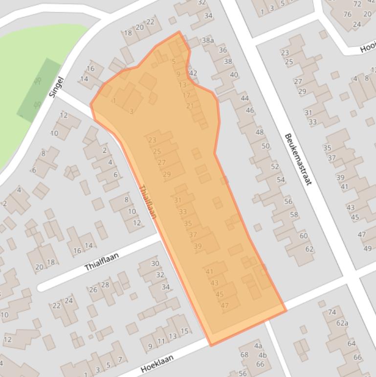 Kaart van postcodegebied 9601BV.