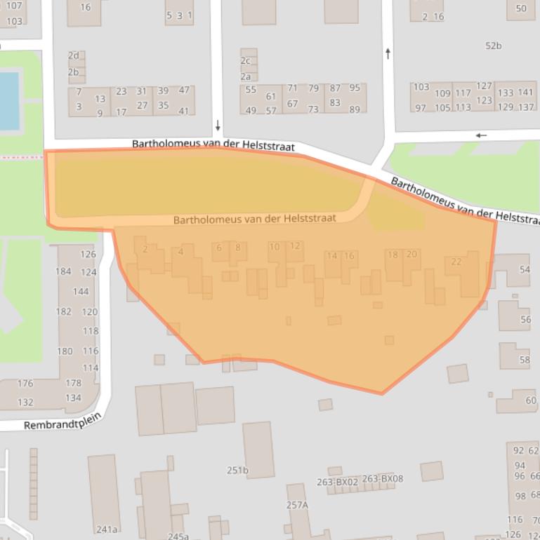 Kaart van postcodegebied 9601CD.