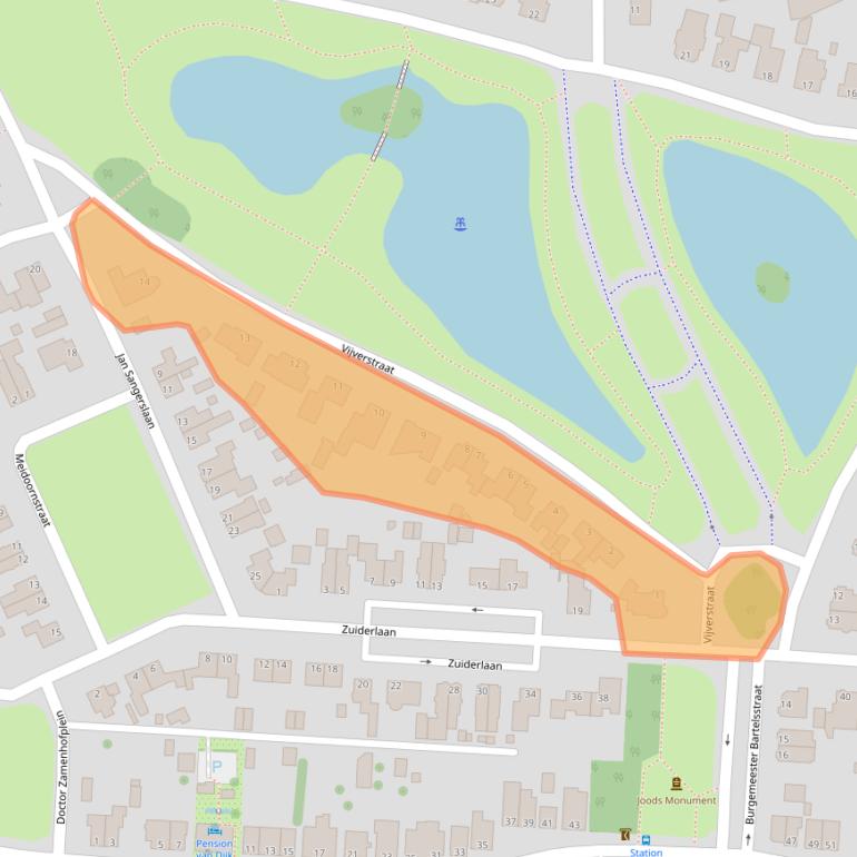 Kaart van postcodegebied 9601CM.