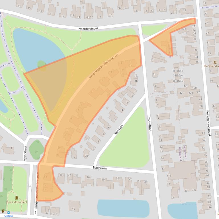 Kaart van postcodegebied 9601CN.