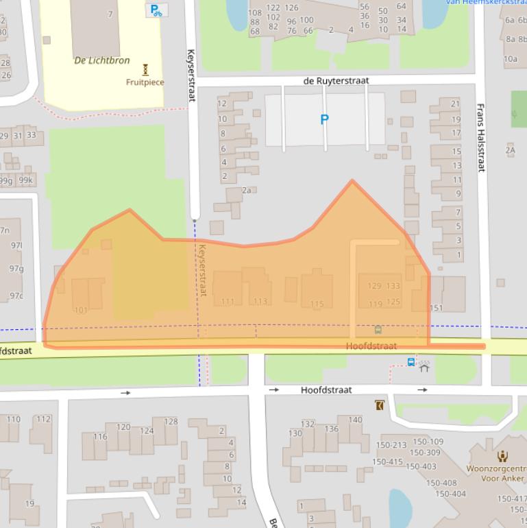 Kaart van postcodegebied 9601EC.