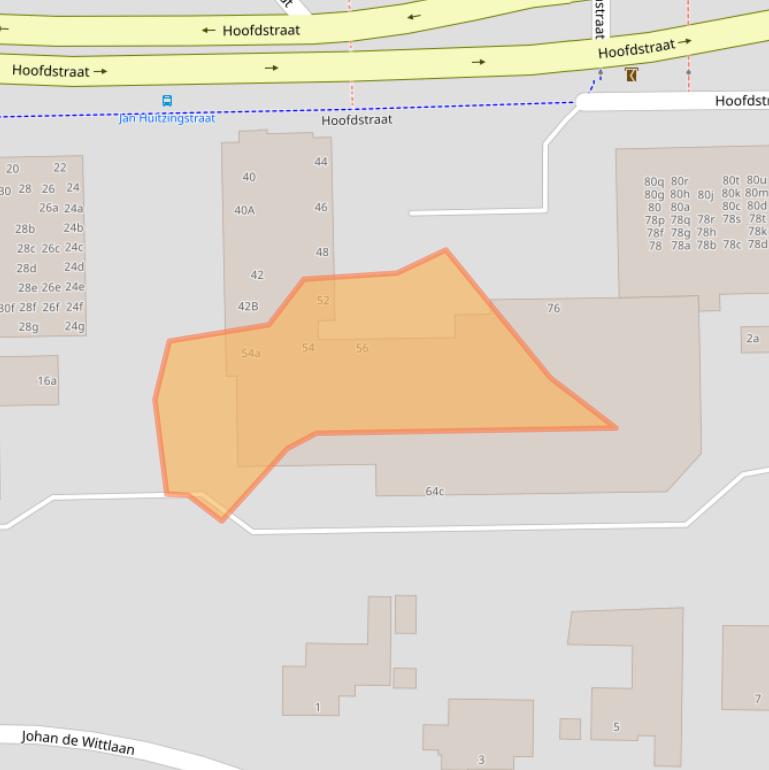 Kaart van postcodegebied 9601EJ.