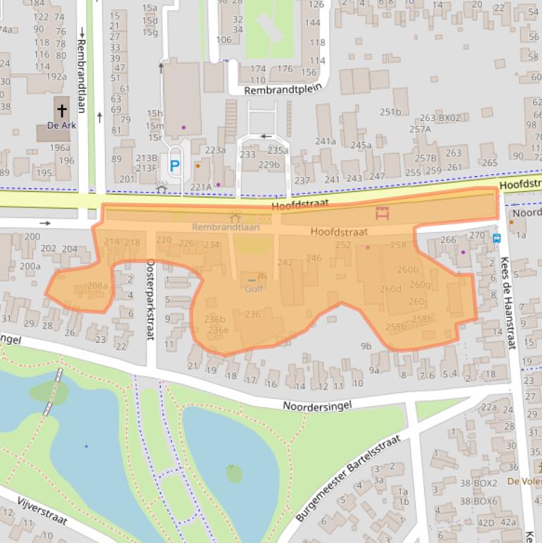 Kaart van postcodegebied 9601EN.