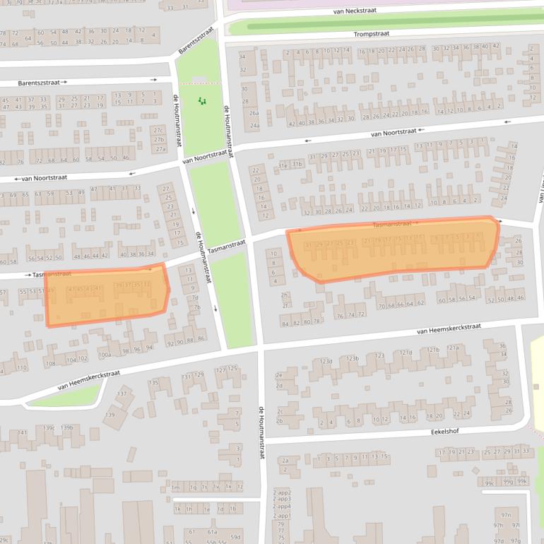 Kaart van postcodegebied 9601GR.