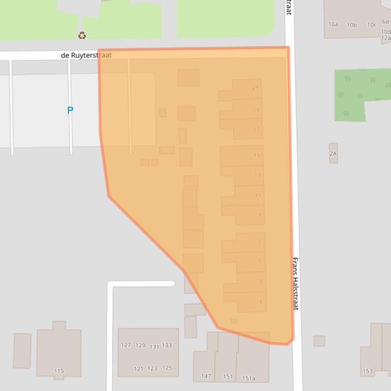 Kaart van postcodegebied 9601HM.