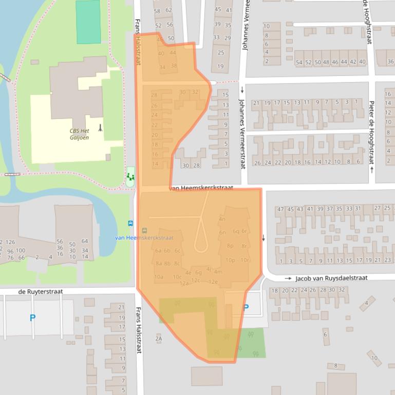 Kaart van postcodegebied 9601HN.