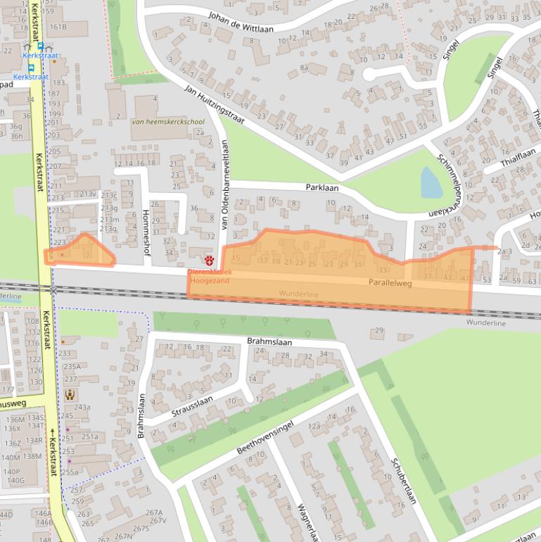 Kaart van postcodegebied 9601HR.