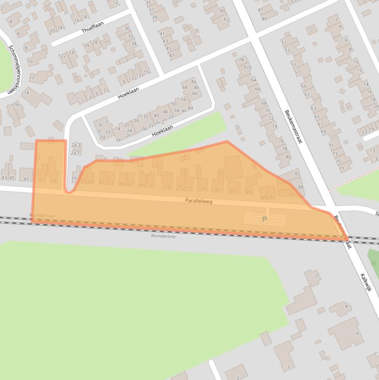 Kaart van postcodegebied 9601HS.