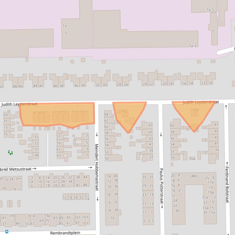 Kaart van postcodegebied 9601JB.