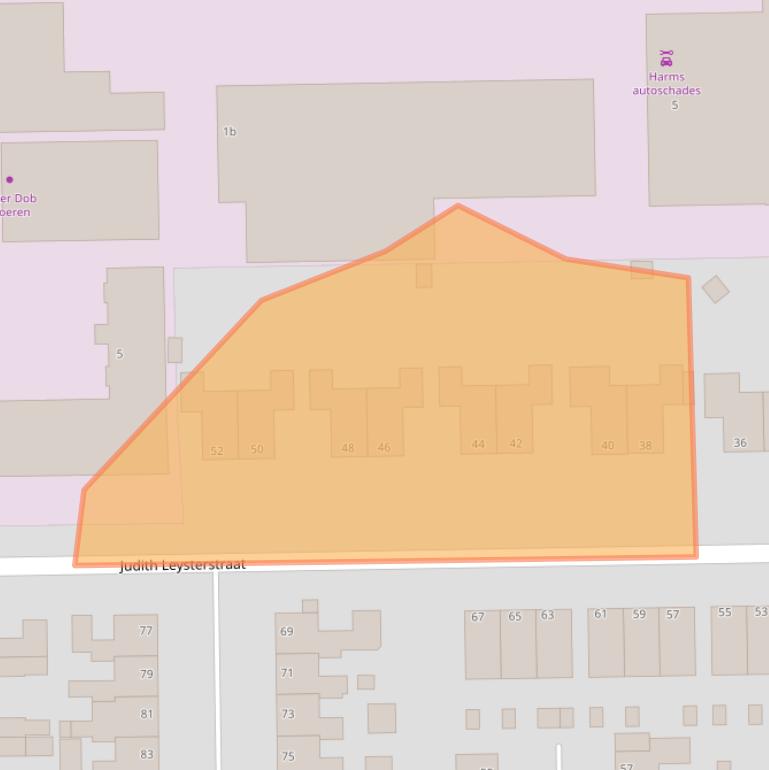Kaart van postcodegebied 9601JG.