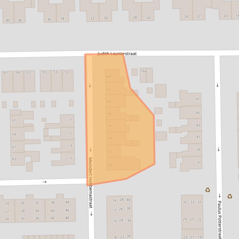 Kaart van postcodegebied 9601JL.