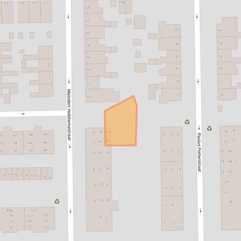 Kaart van postcodegebied 9601JN.