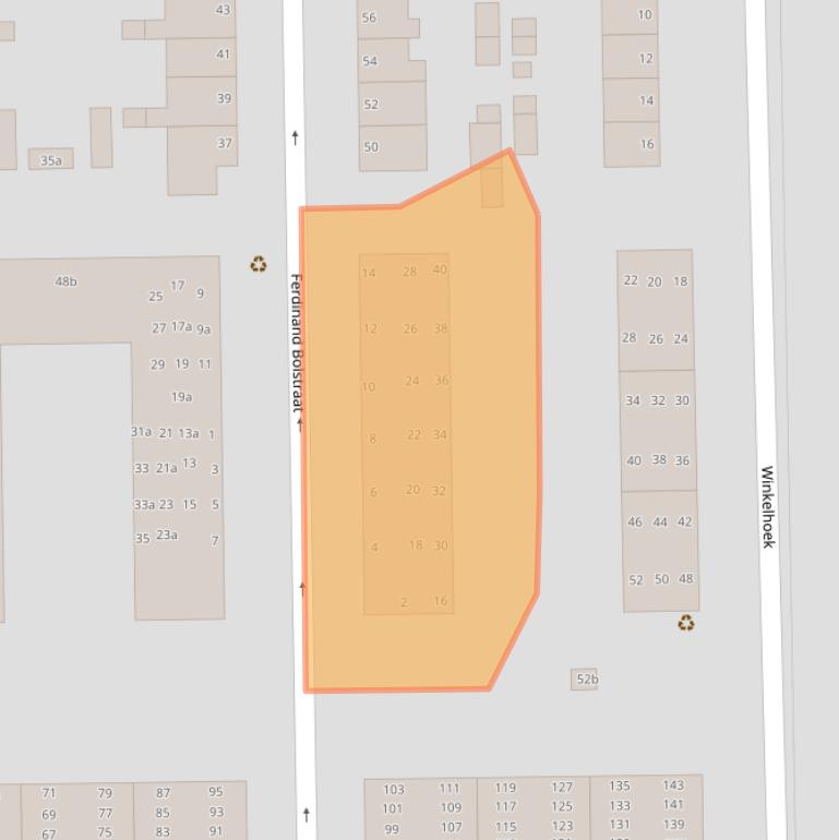 Kaart van postcodegebied 9601JV.