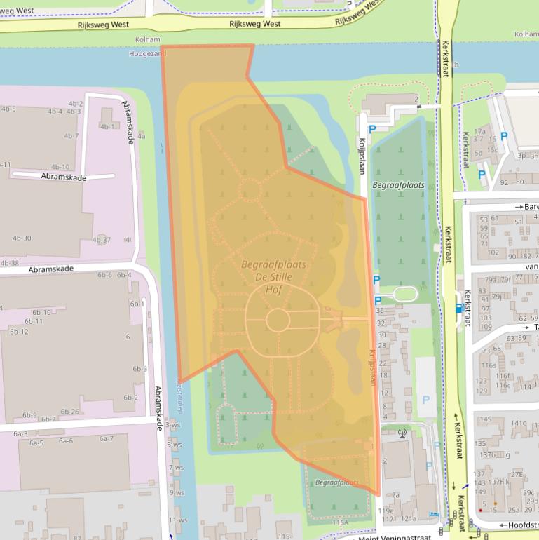 Kaart van postcodegebied 9601KA.