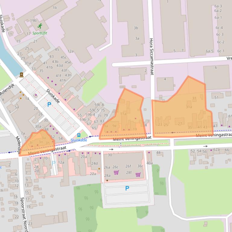 Kaart van postcodegebied 9601KC.