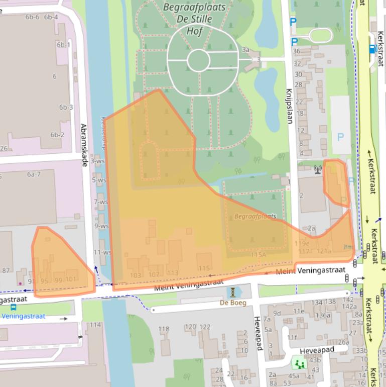 Kaart van postcodegebied 9601KE.