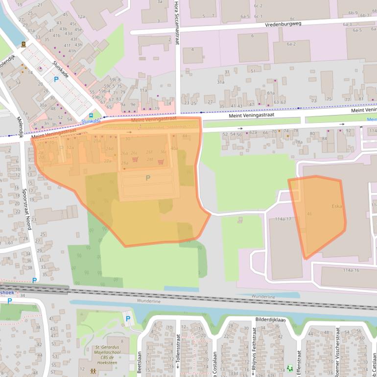 Kaart van postcodegebied 9601KG.