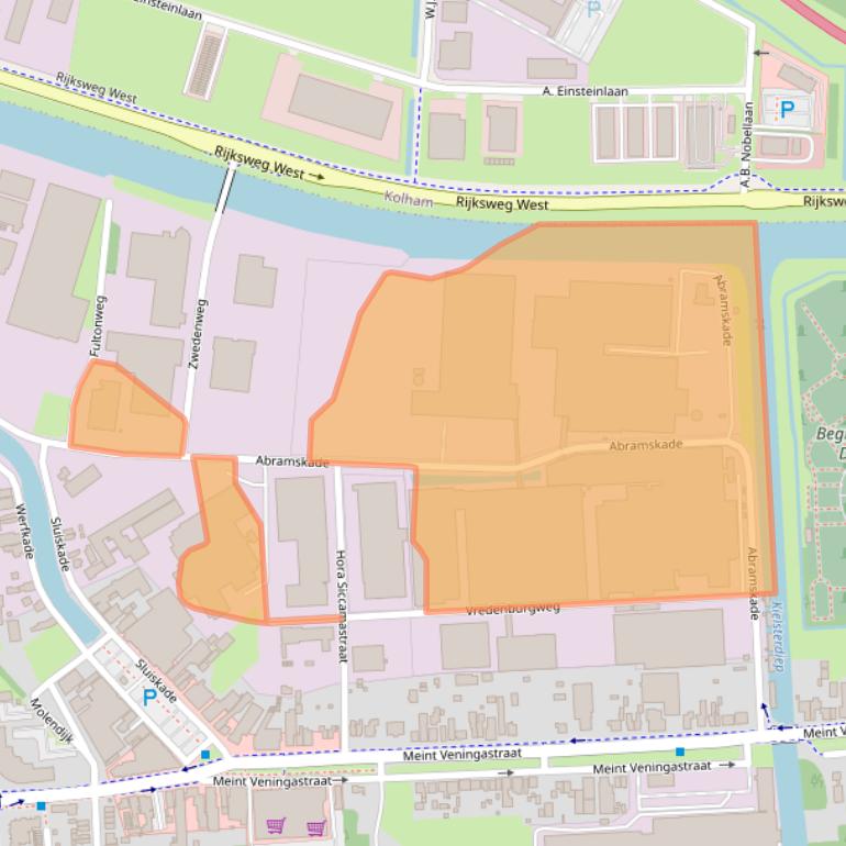 Kaart van postcodegebied 9601KM.