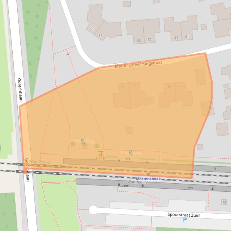 Kaart van postcodegebied 9601KN.