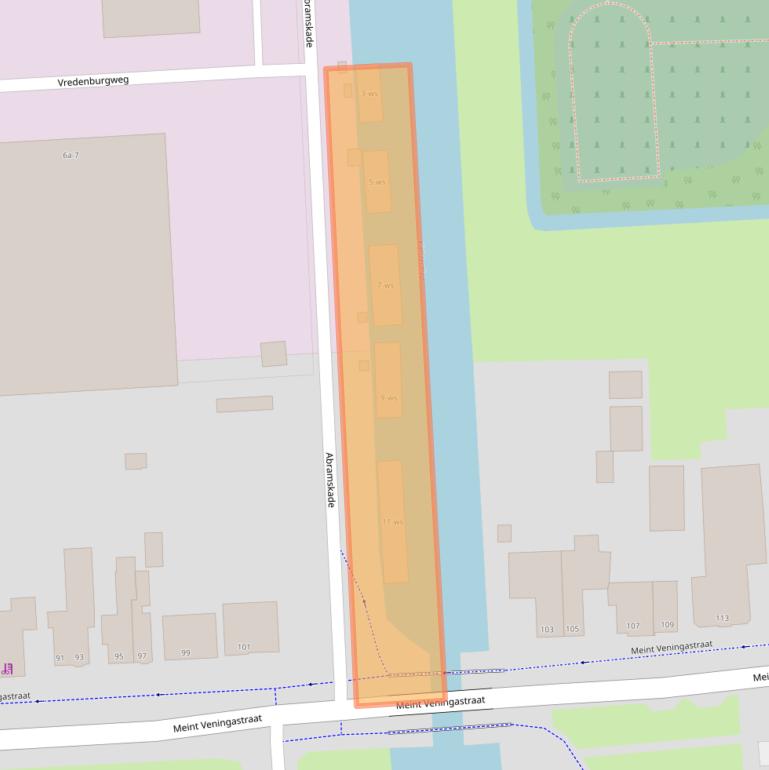 Kaart van postcodegebied 9601KP.