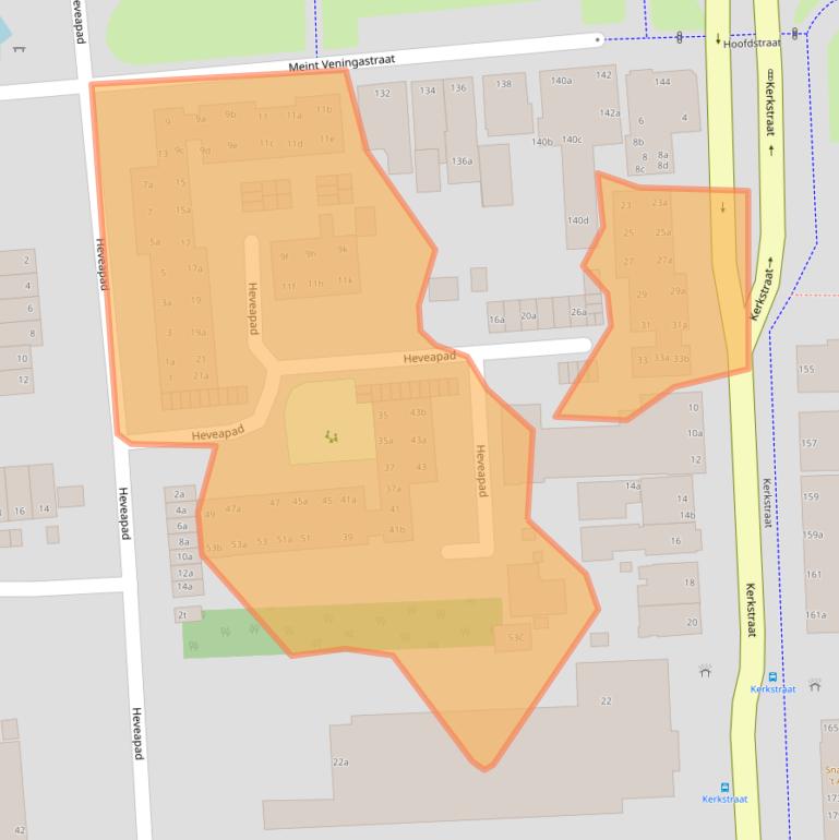 Kaart van postcodegebied 9601KR.