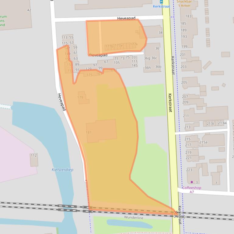 Kaart van postcodegebied 9601KW.