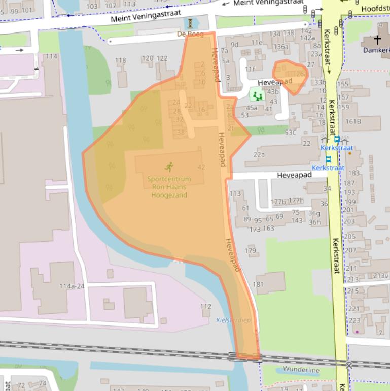 Kaart van postcodegebied 9601KX.