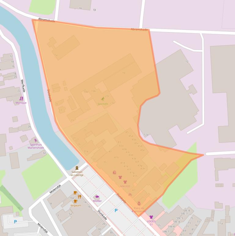 Kaart van postcodegebied 9601LA.