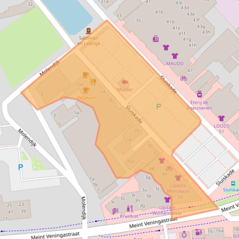 Kaart van postcodegebied 9601LC.