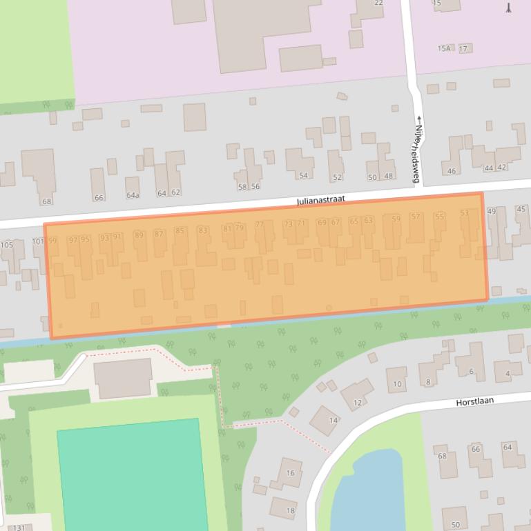 Kaart van postcodegebied 9601LL.