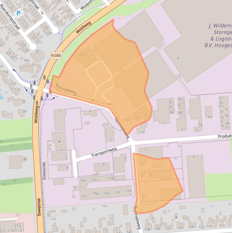Kaart van postcodegebied 9601MD.