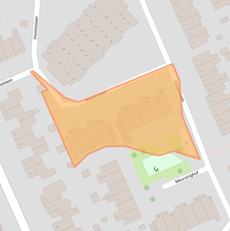 Kaart van postcodegebied 9601NB.