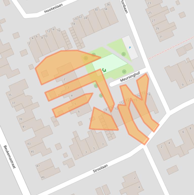 Kaart van postcodegebied 9601NH.