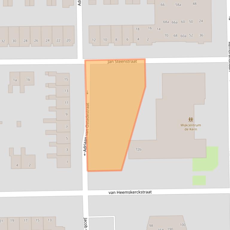 Kaart van postcodegebied 9601XR.