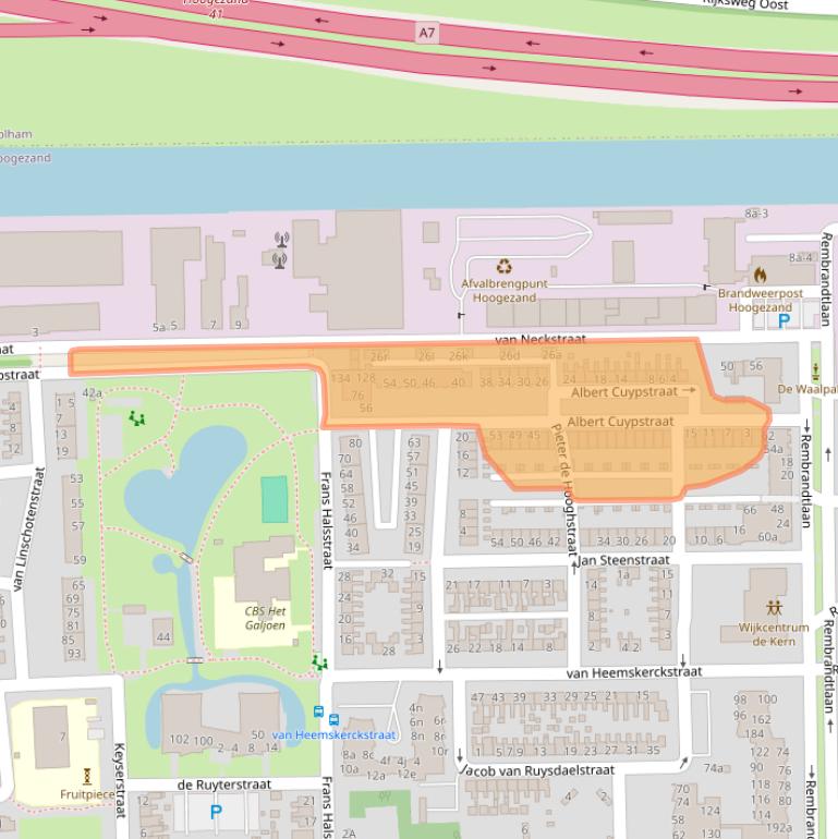 Kaart van postcodegebied 9601XT.