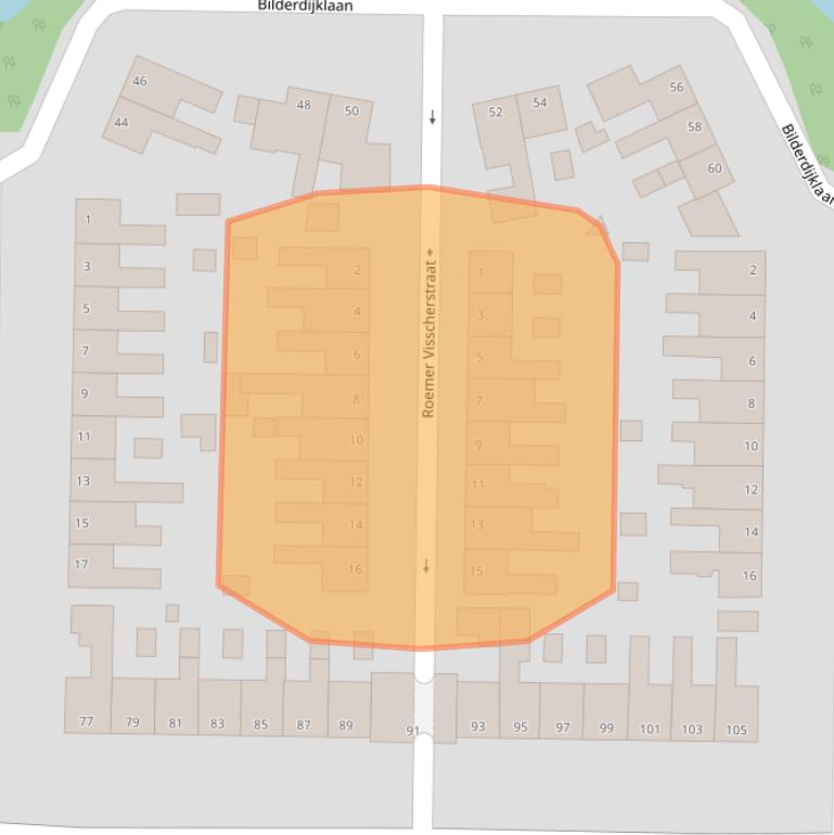 Kaart van postcodegebied 9602AR.