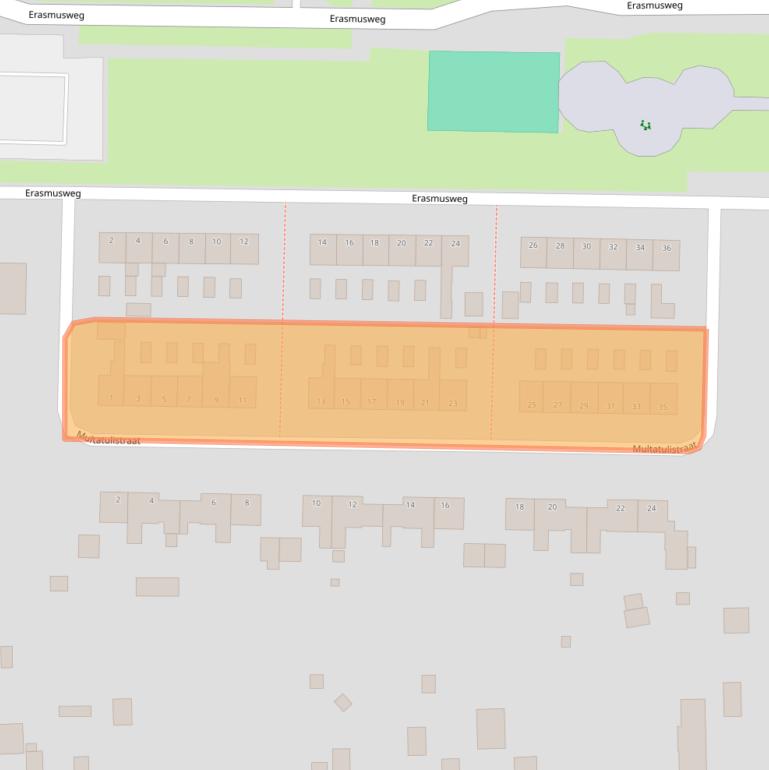 Kaart van postcodegebied 9602BA.