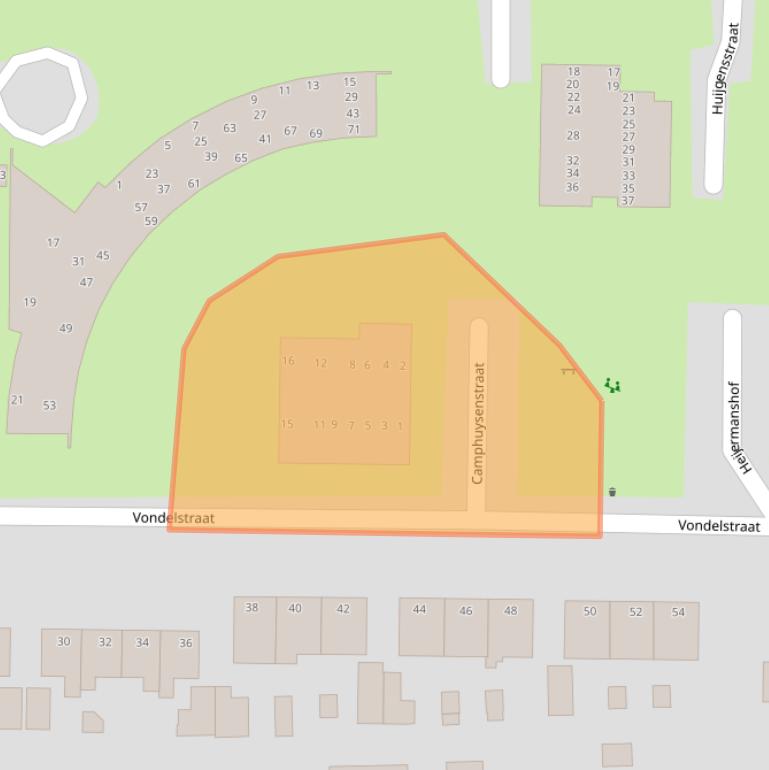 Kaart van postcodegebied 9602BR.
