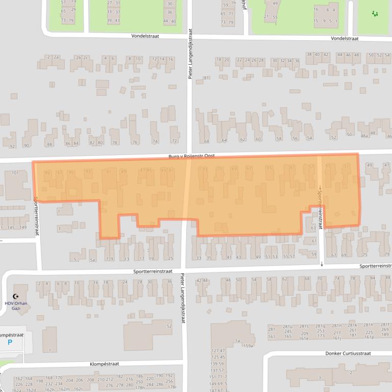 Kaart van postcodegebied 9602CB.