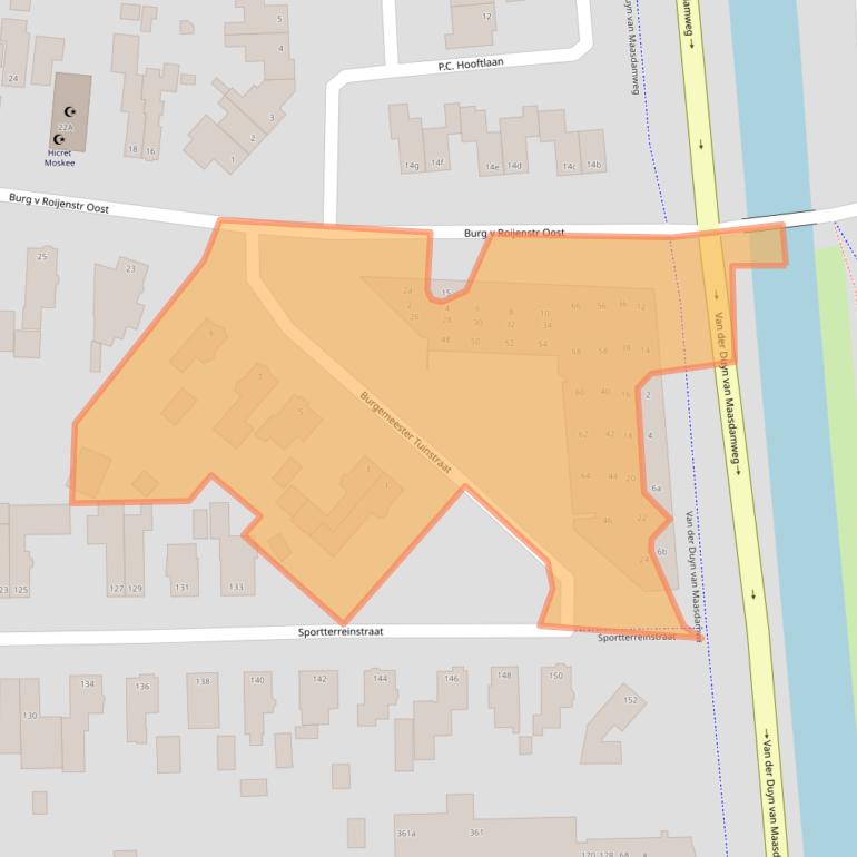 Kaart van postcodegebied 9602CZ.