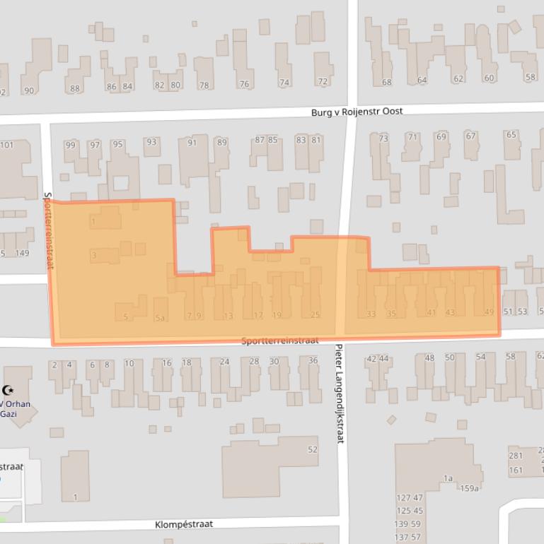 Kaart van postcodegebied 9602EA.