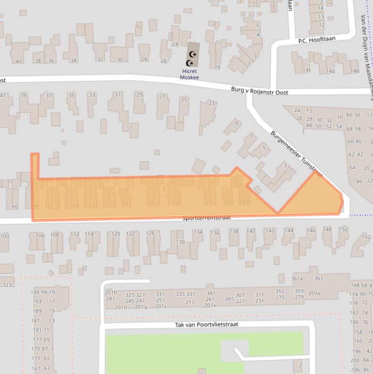 Kaart van postcodegebied 9602EC.