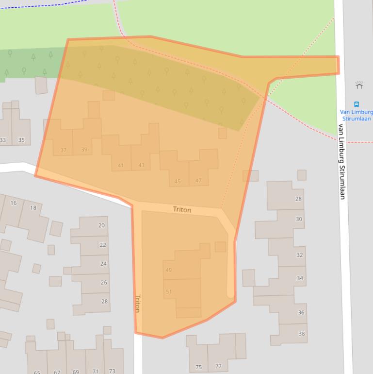 Kaart van postcodegebied 9602EJ.