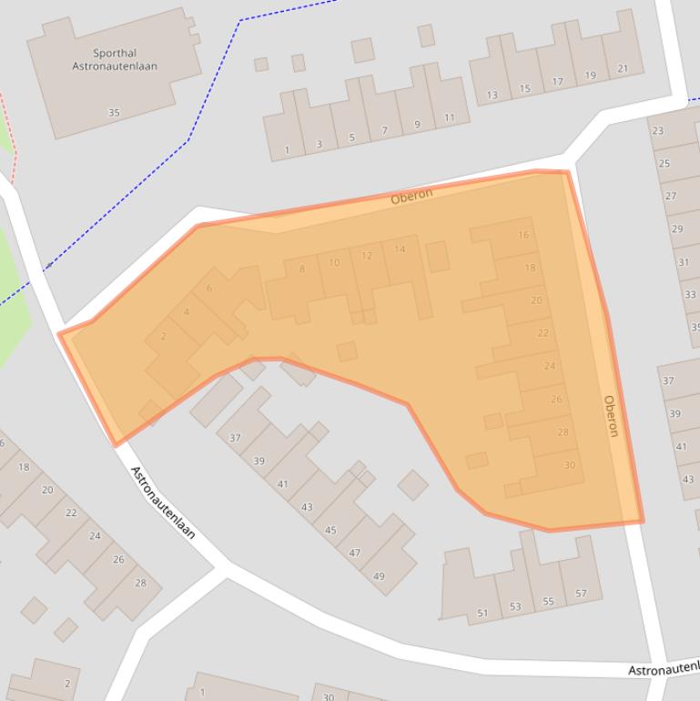 Kaart van postcodegebied 9602EM.