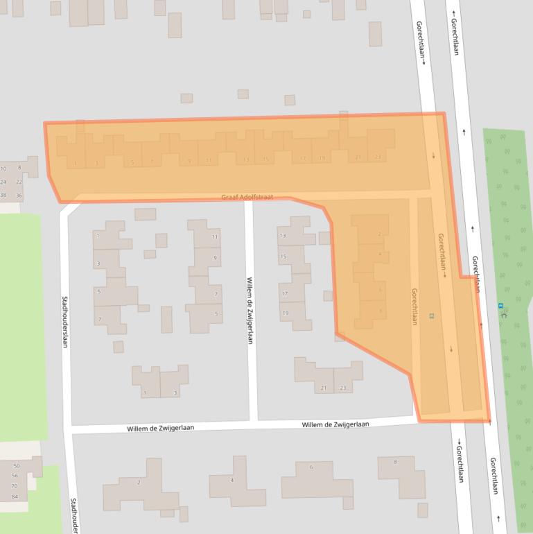 Kaart van postcodegebied 9602GA.