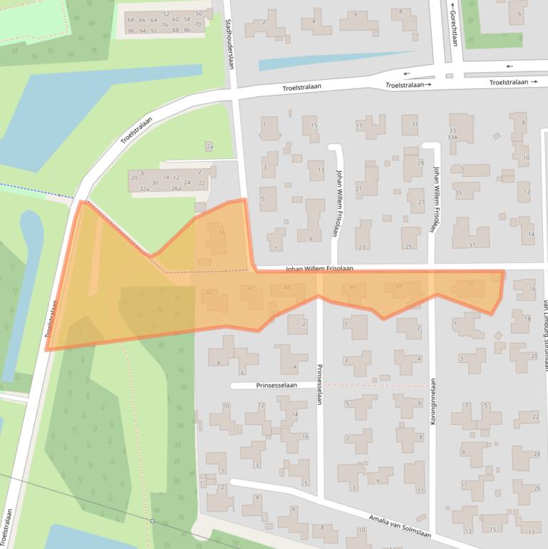 Kaart van postcodegebied 9602GJ.