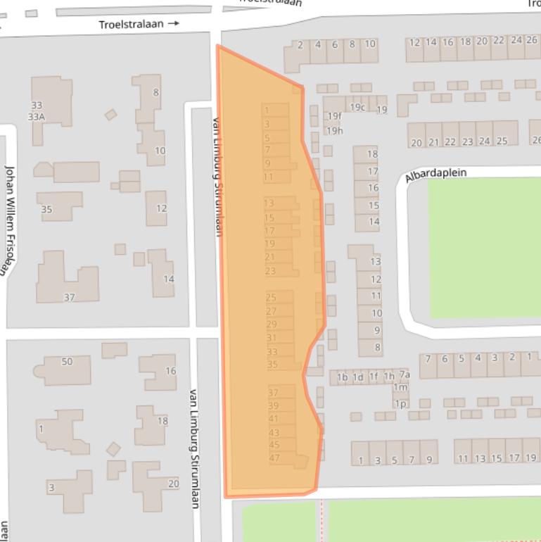 Kaart van postcodegebied 9602GN.