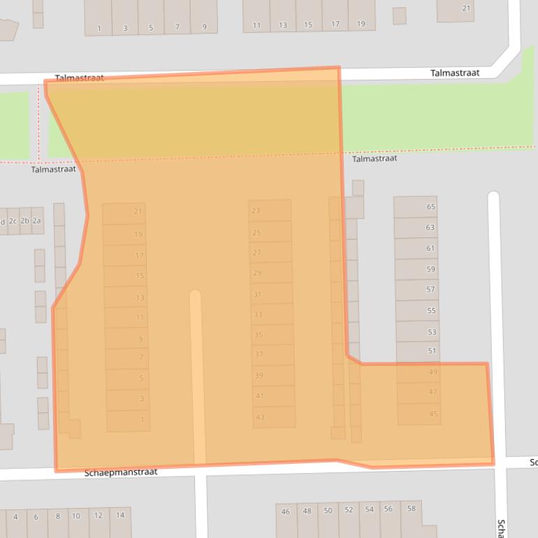Kaart van postcodegebied 9602GS.