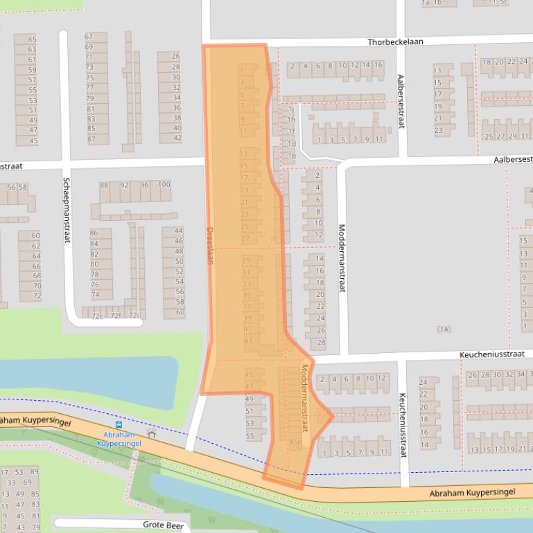 Kaart van postcodegebied 9602HC.